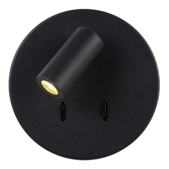 Kinkiet BENTJER Ø 14 cm LED 3000K czarny 79201/09/30 Lucide - zdjęcie dodatkowe 4